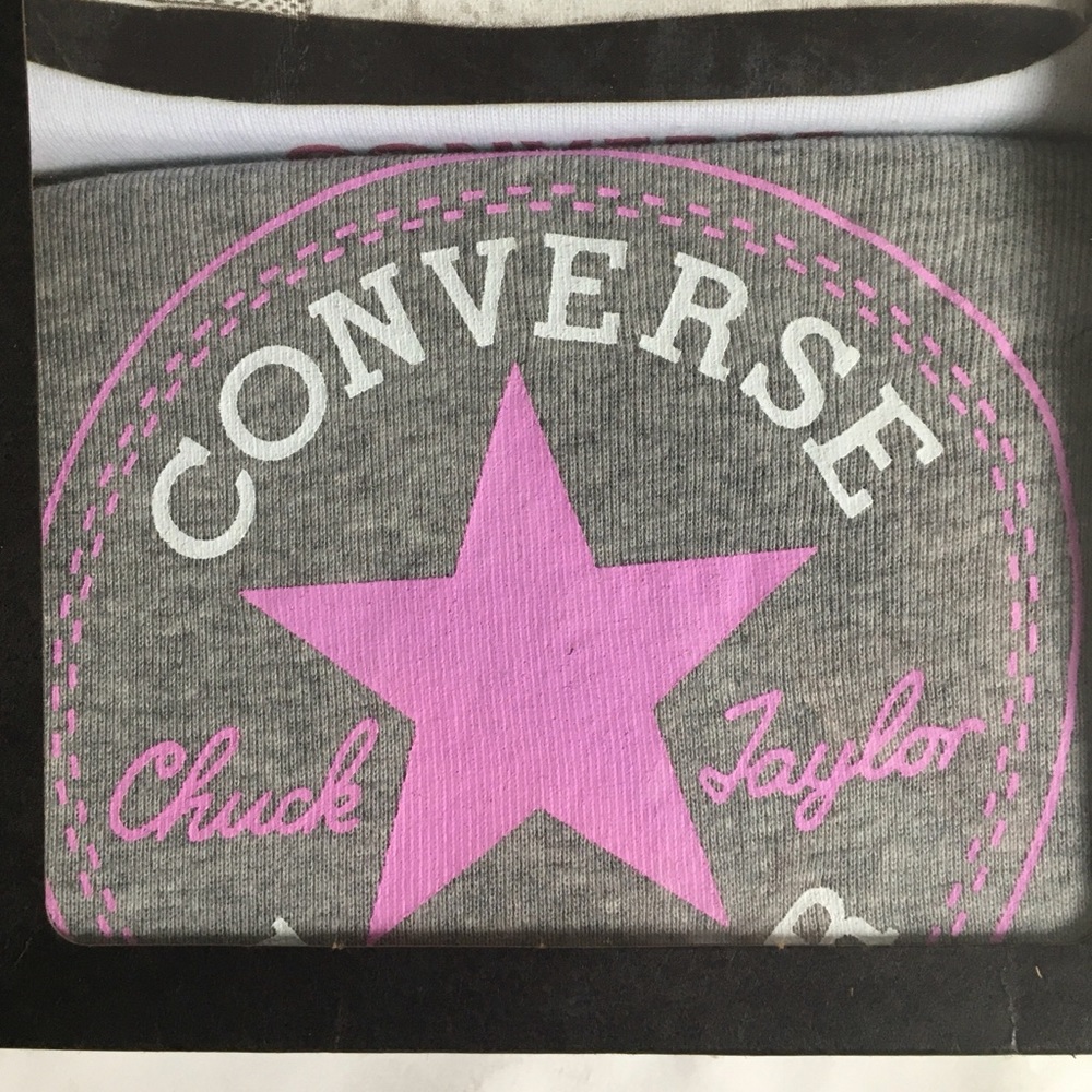 NWT Converse 2 Pack Infant Set Body Suits 0-6M - Picture 2 of 6